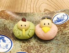 お内裏様とお雛様(上生菓子)