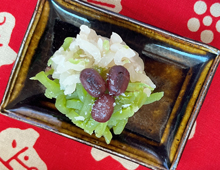 松の雪
上生菓子)